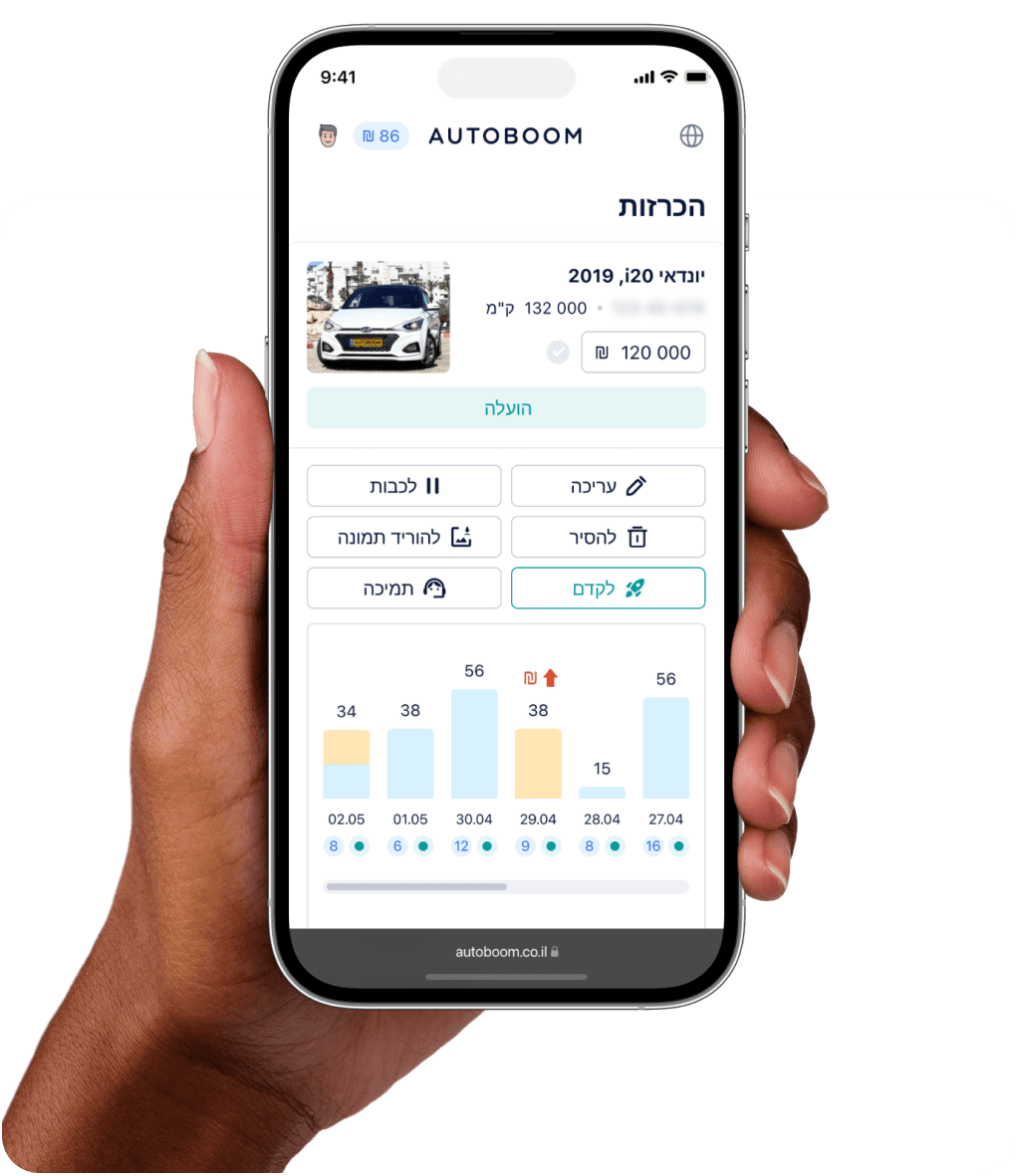 חבר את סוכנות הרכב שלך ומכור פי 10 מהר יותר.